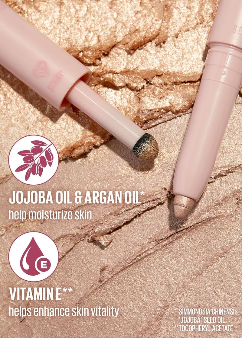 كاجا ظلال عيون كاجا وينك دازل بيتال بريزم - قلم كريمي وطابع لامع 2 في 1 - قابل للمزج، يدوم طويلاً، مقاوم للتلطخ، نباتي، لم يتم اختباره على الحيوانات. - Image 3