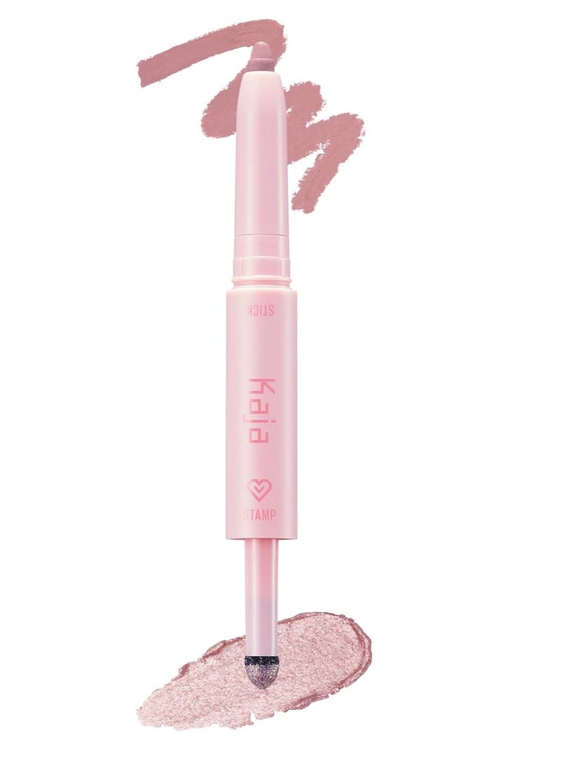 كاجا ظلال عيون كاجا وينك دازل بيتال بريزم - قلم كريمي وطابع لامع 2 في 1 - قابل للمزج، يدوم طويلاً، مقاوم للتلطخ، نباتي، لم يتم اختباره على الحيوانات. - Image 1