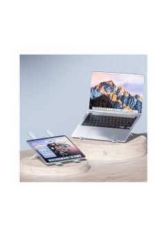 ماركة غير محددة قاعدة تبريد لابتوب من اويار، حامل لابتوب قابل للطي، حامل نظام تبريد لابتوب مع مروحتين صامتتين، ارتفاع قابل للتعديل، مصابيح LED، لاجهزة اللابتوب مقاس 10 - 15.6 انش  - Image 5