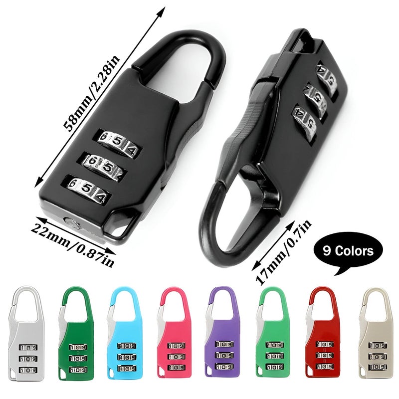 Security Lock-3-digit lock for travel bags, laptops, cabinets and more! (4 pcs) - Image 2