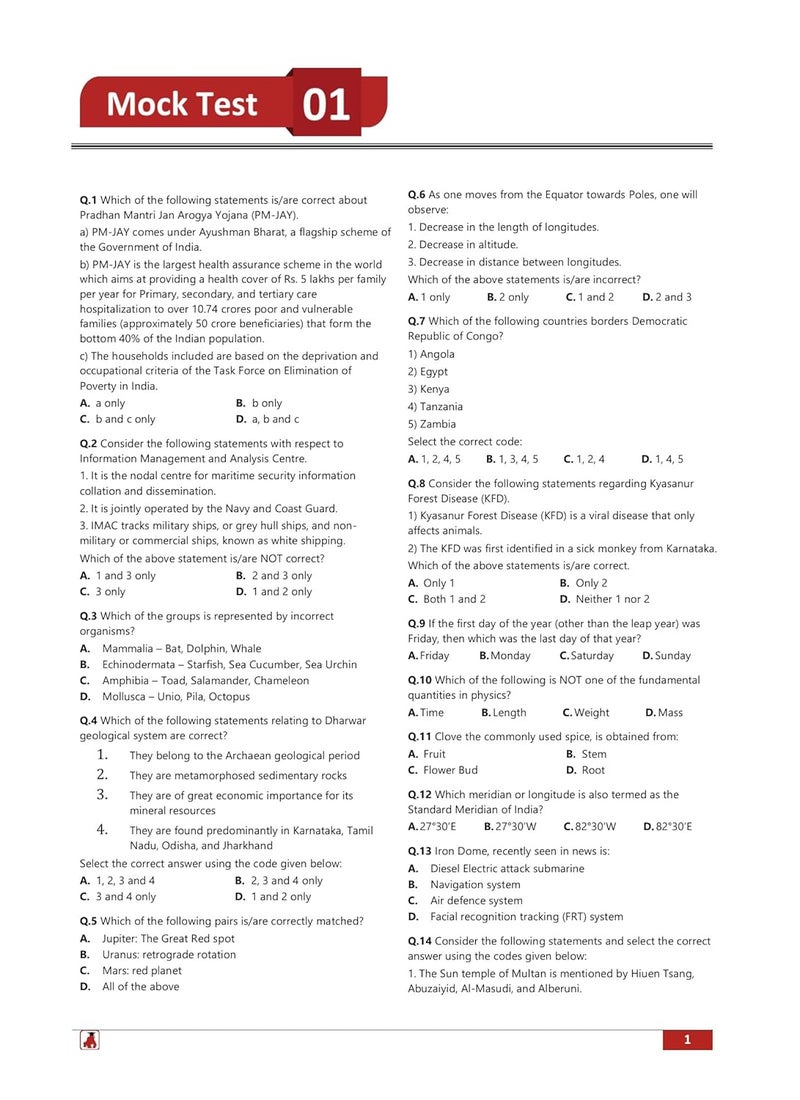 UPSC CAPF AC (Assistant Commandant) Paper-1 Exam 2024 (English Edition) - 10 Full Length Mock Tests and 3 Previous Year Papers (1600 Solved Questions) with Free Access to Online Tests  - Image 5