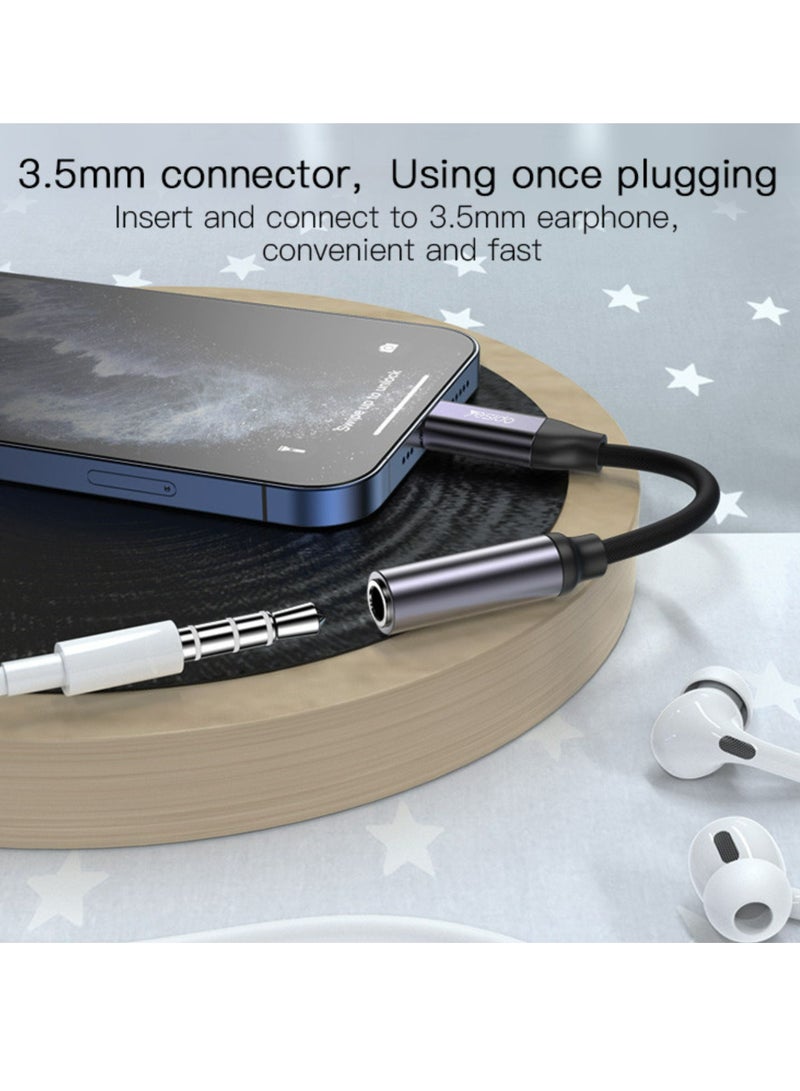 Yesido YAU21 3.5mm AUX Audio Adapter Cable – 10CM Aux to Audio Adapter for iPhone, High-Fidelity Sound, Durable Connector, Compatible with Headphones, Speakers, Car Stereo & More – Compact & Lightweight - Image 5