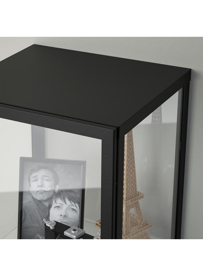 Zaboon Glass-Door Cabinet, Black, 35X32X151 Cm - Image 3