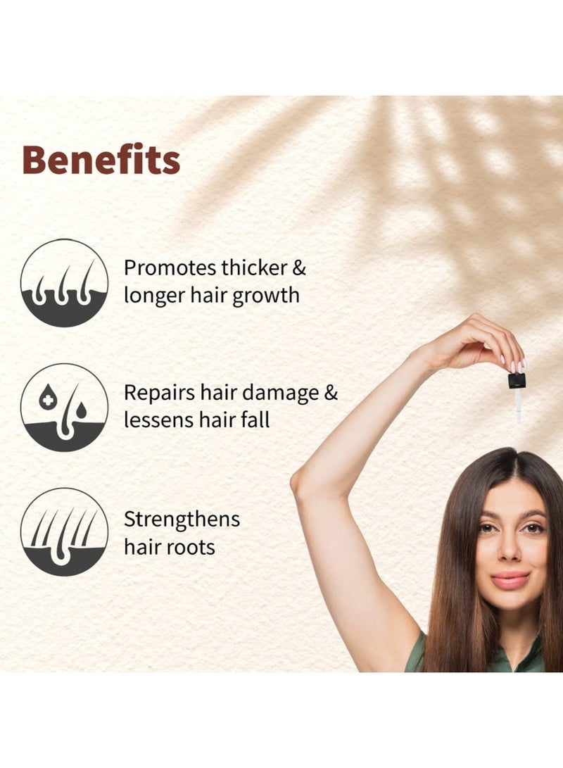 Vedix Hair Serum, Vithan Pro Hair Growth Serum, Customized Ayurvedic Hair Serum For Unisex, With Aloe & Bakuchi, Repair Damaged Hair, 50Ml - Image 3