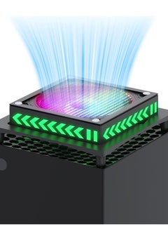 Excefore Case Fan Cooling Fan Fit for Xbox Series X with Dust Filter Bracket RGB Lights Effect Low Noise Independent Touch Switch Reduce Main Engine Temperature  - Image 4