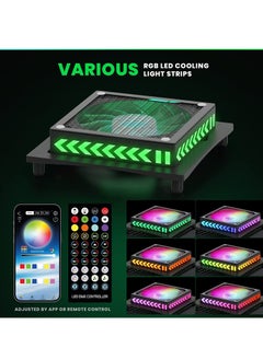 Excefore Case Fan Cooling Fan Fit for Xbox Series X with Dust Filter Bracket RGB Lights Effect Low Noise Independent Touch Switch Reduce Main Engine Temperature  - Image 3