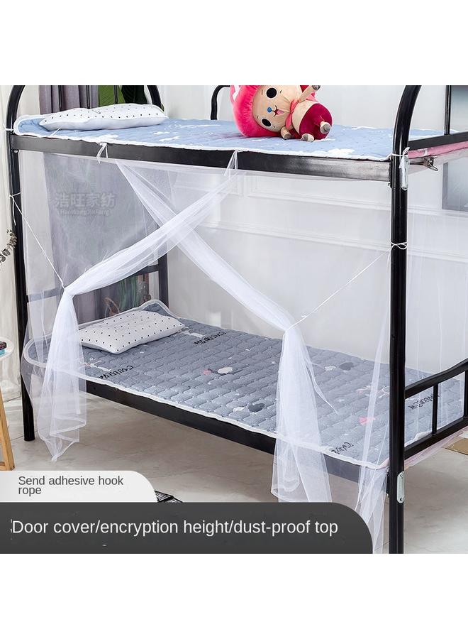 Bluejw 9V7T Student Dormitory Mosquito Net 0.9m Bedroom With Zipper Encrypted Square Net 90cm Single 1.2 M 1 - Image 1