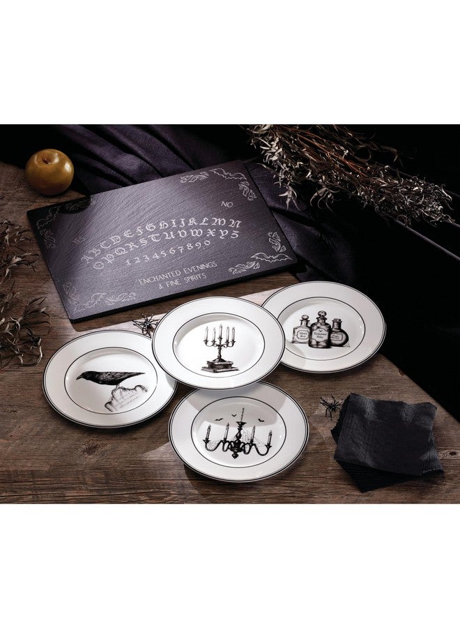 Lenox 891431 Vintage Halloween 4-Piece Dessert Plate Set, Halloween - Image 2