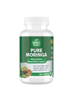 Whole Nature Moringa Capsules 800Mg Organic Moringa Oleifera Leaves Powder Superfood Greens Pure Moringa Pills Is A Vegan Nongmo Energy Booster And Immune Support Supplement (1)  - Image 2