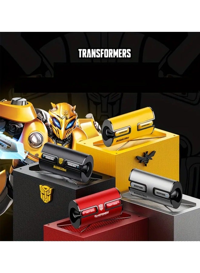 Transformers TF-T02 Wireless Bluetooth Earbuds Gaming Headphones Long Battery Life Headset Low Latency HIFI Stereo Sound with Music Noise Cancellation Calls Yellow - Image 3