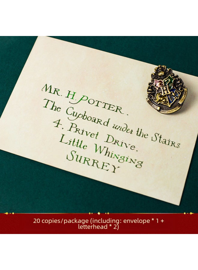 هاري بوتر 20 رسالة قبول مستوحاة من هاري بوتر إشعار قبول هوغوورتس إكسسوارات تنكرية لمدرسة السحر - Image 2