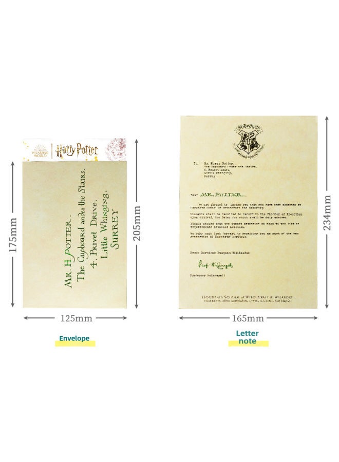 هاري بوتر 20 رسالة قبول مستوحاة من هاري بوتر إشعار قبول هوغوورتس إكسسوارات تنكرية لمدرسة السحر - Image 1