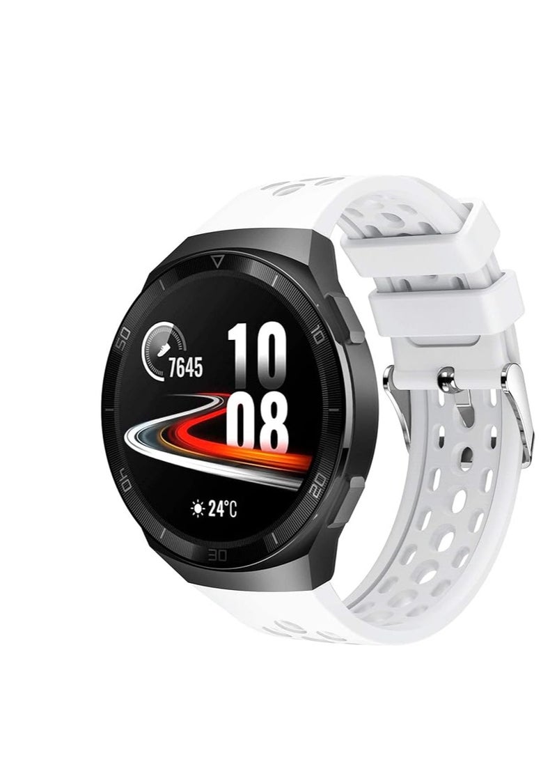 أحزمة بديلة متوافقة مع أحزمة ساعة Huawei Watch GT2E مقاس 22 مم، سوار معصم رياضي من السيليكون الناعم قابل للتعديل للنساء والرجال - Image 2