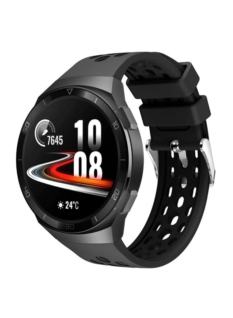 أحزمة بديلة متوافقة مع أحزمة ساعة Huawei Watch GT2E مقاس 22 مم، سوار معصم رياضي من السيليكون الناعم قابل للتعديل للنساء والرجال - Image 1