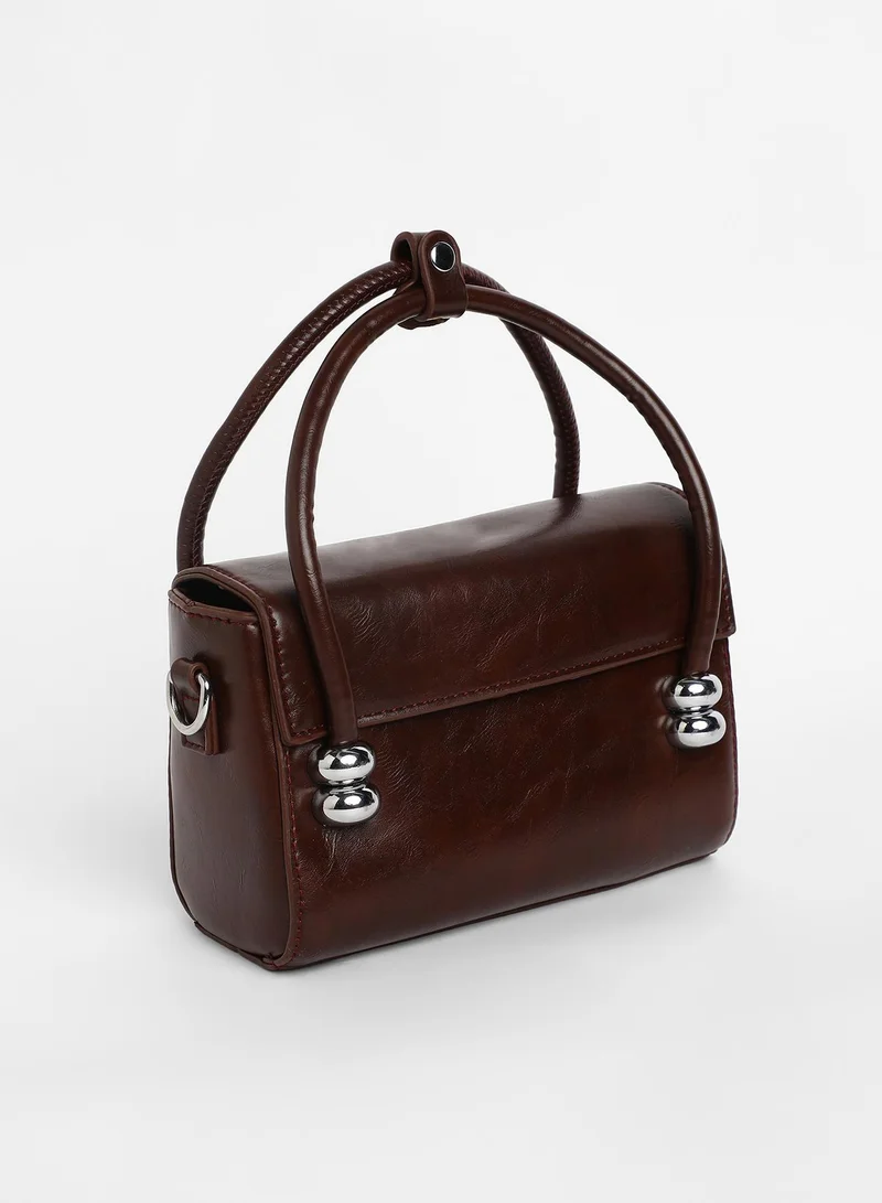 Haute Sauce  Women's The Orb Mini Sling Bag - Coffee Brown for Women | Best Price UAE