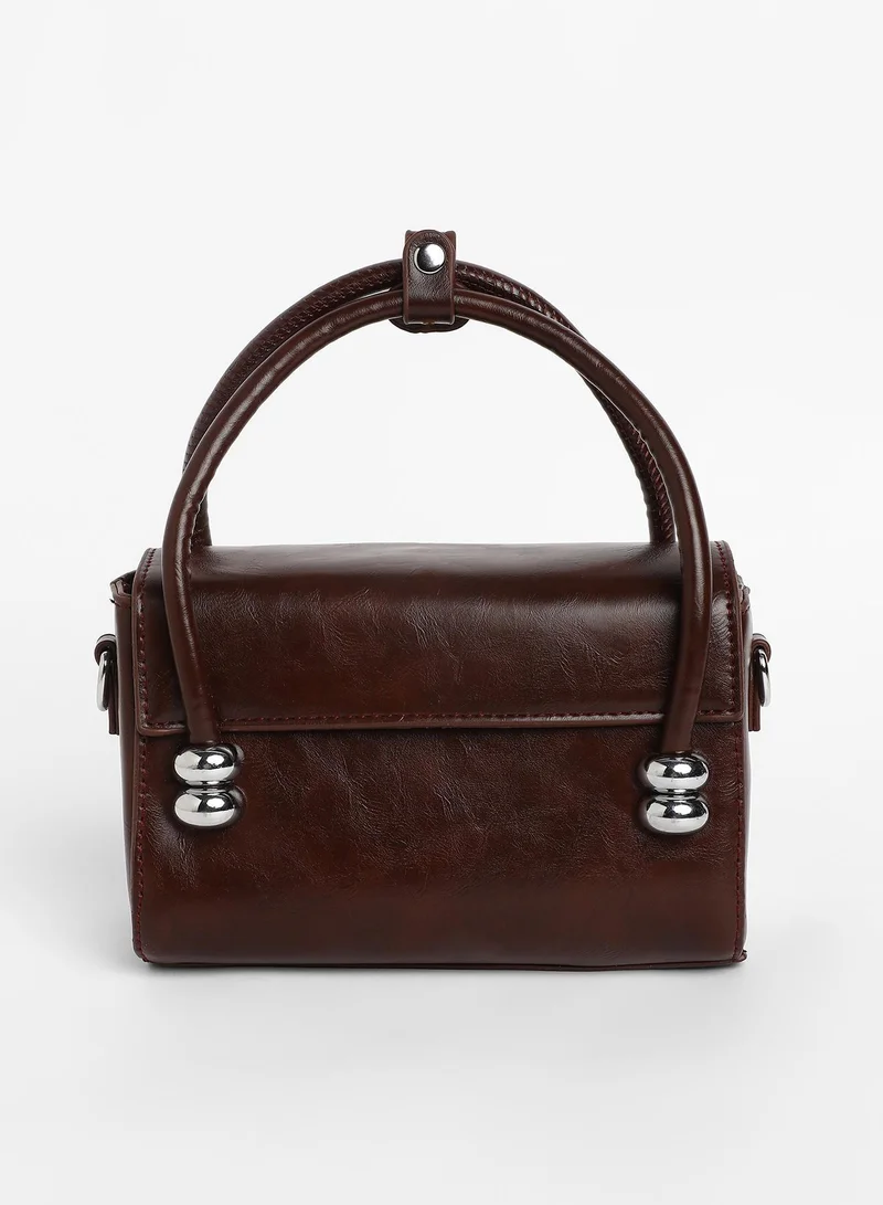 Haute Sauce  Women's The Orb Mini Sling Bag - Coffee Brown for Women | Best Price UAE