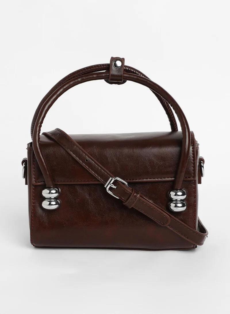 Haute Sauce  Women's The Orb Mini Sling Bag - Coffee Brown for Women | Best Price UAE
