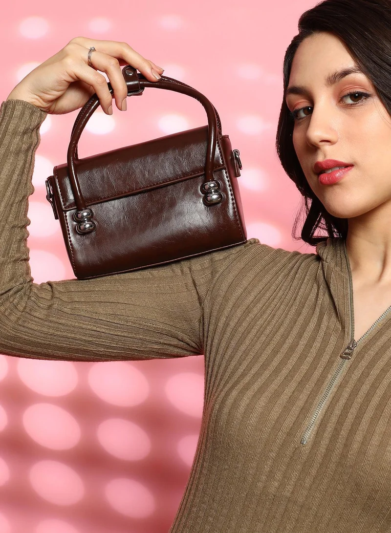 صوص هاوت حقيبة أورب ميني سلاينج نسائية - بني قهوة