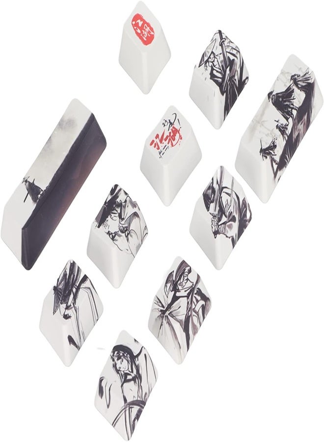 10 قطعة استبدال كيكابس إيسك السيطرة البديل لتقوم بها بنفسك بت مع متألق الصينية طلاء حبر نمط ل 6/87/104/108 أرقام لوحات المفاتيح الميكانيكية - Image 1