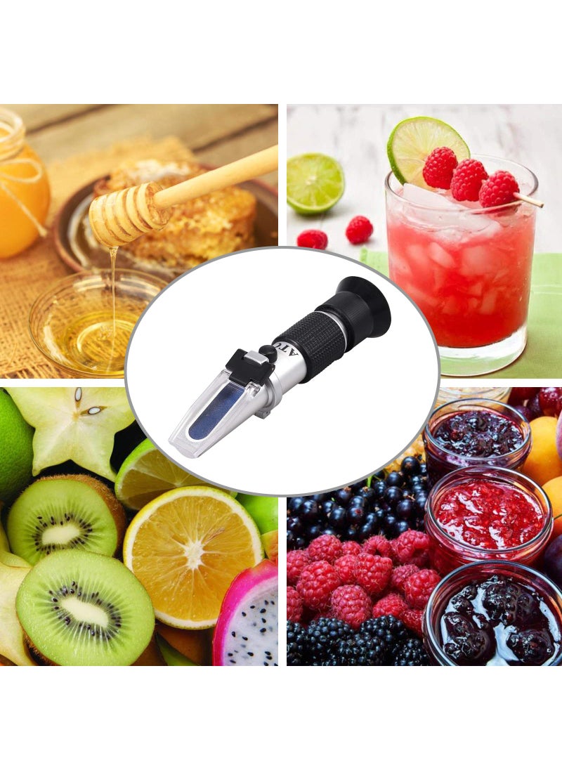 AUTOUTLET AUTOUTLET 3-in-1 Honey Refractometer for Honey Moisture, Brix and Baume, 58-90% Brix Scale Range, Honey Moisture Tester with ATC, Ideal for Honey, Milk, Sugar Syrup, Fruit jam and Molasses, Beekeepers  - Image 2