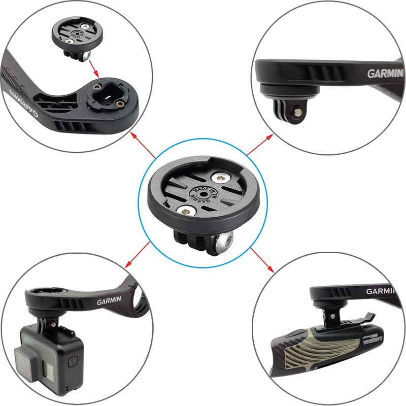 Cestbon Out-Front Mount for Garmin Edge Compatible with Camera or Headlight Quick Release Combo Extended Adapter - Image 4