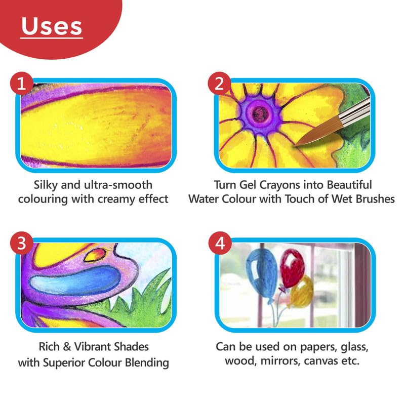 FLAIR SILKY TWISTERS GEL CRAYONS (12 PCS SET) - Image 3