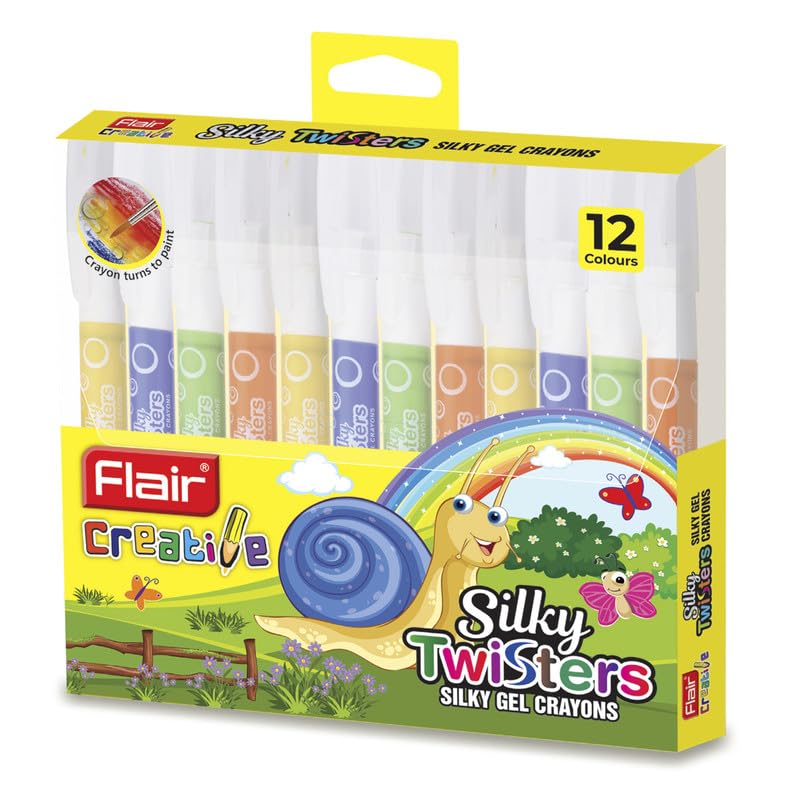 FLAIR SILKY TWISTERS GEL CRAYONS (12 PCS SET) - Image 1