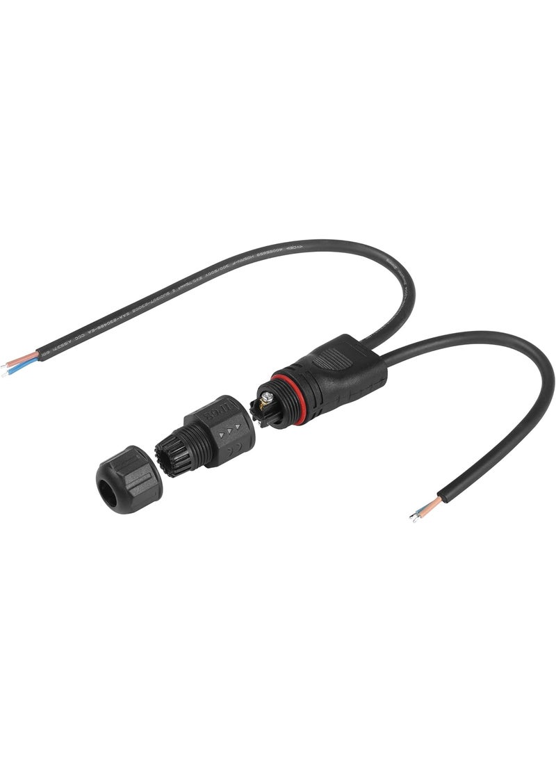 SinLoon SinLoon M20 Outdoor Light Waterproof Splitter Pigtail Cable Track Lighting 2 Pin IP68 Waterproof Connector Y Splitter Pigtail Cable for Street Lights Tunnel Lights Plant Lights 18AWG  - Image 1