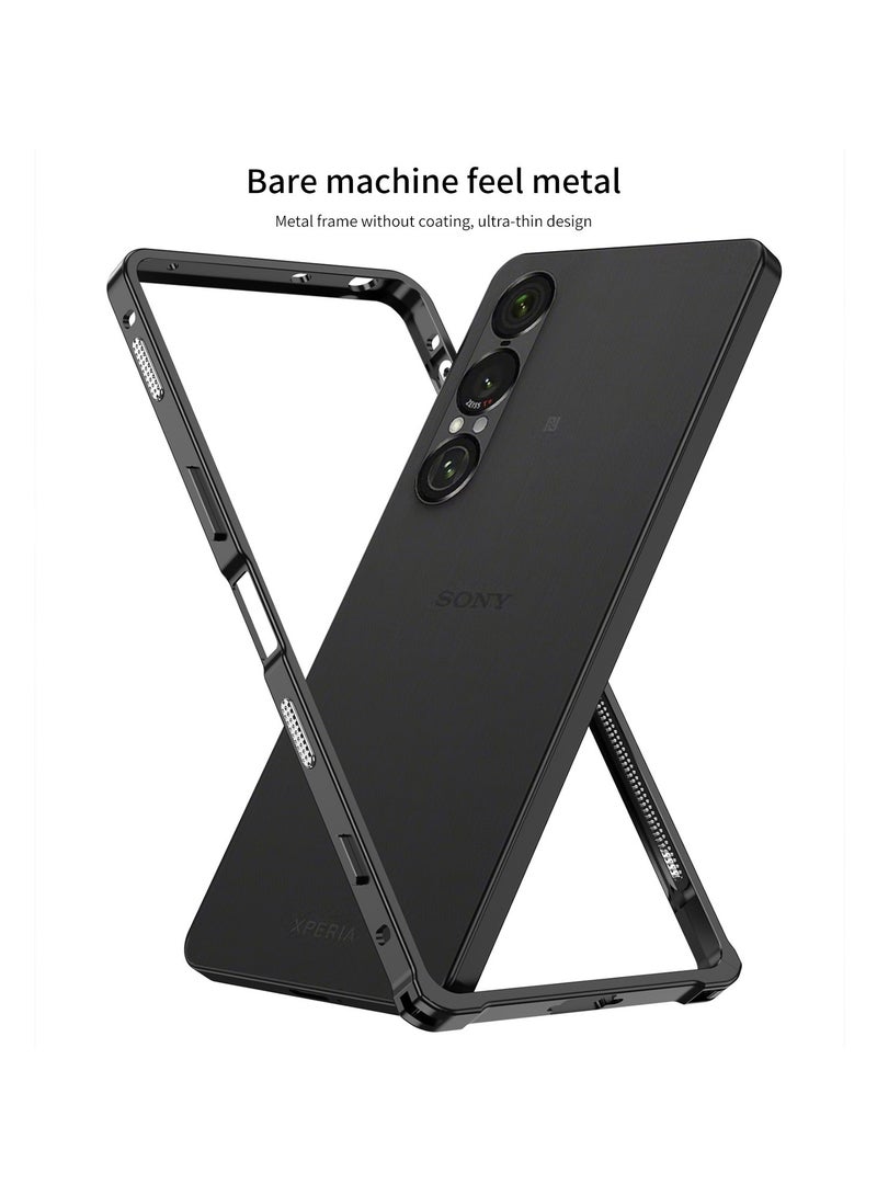 general Metal Cooling Case Compatible with Sony Xperia 1VII (7th Gen) (2025), Rugged PC Frame Case Slim and Lightweight Shockproof Case - Image 2