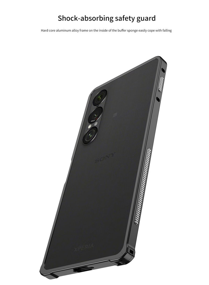 general Metal Cooling Case Compatible with Sony Xperia 1VII (7th Gen) (2025), Rugged PC Frame Case Slim and Lightweight Shockproof Case - Image 5