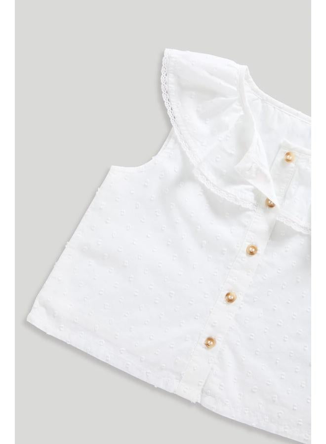 مذركير بلوزة دوبي بيضاء - Image 2