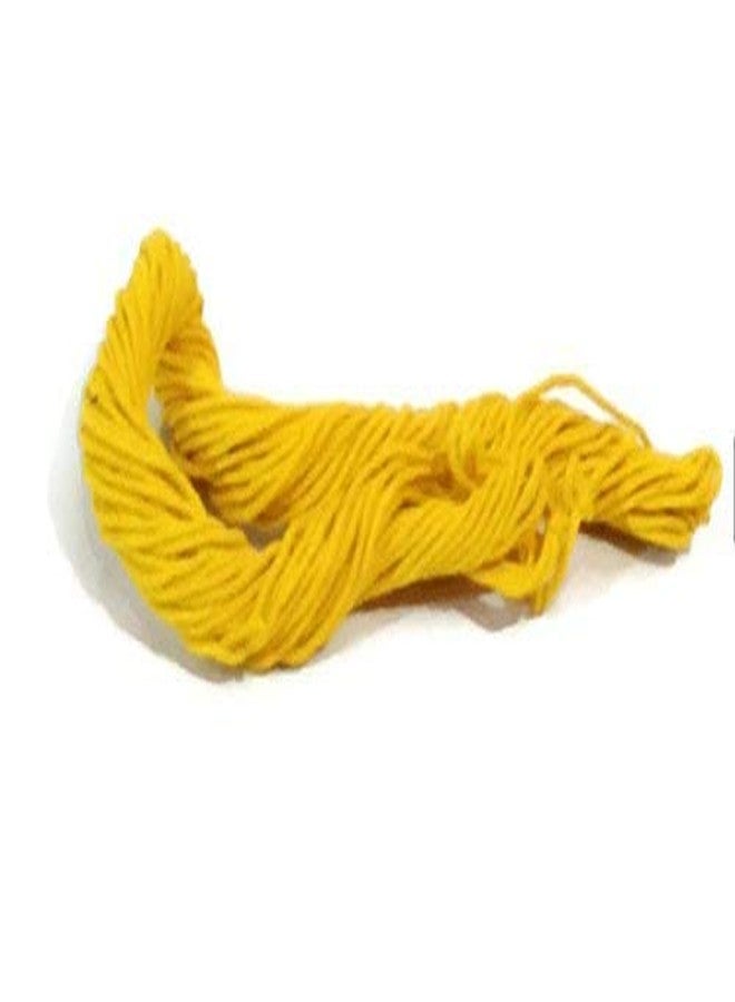 Jyokrish Handmade Brahmin Yellow Cotton Thread Janeu for Puja Made of Pure Cotton Mota Dhaga,Yagnopaveeth for Puja or Personal Janeu Thread |Pack of 6 - Image 3
