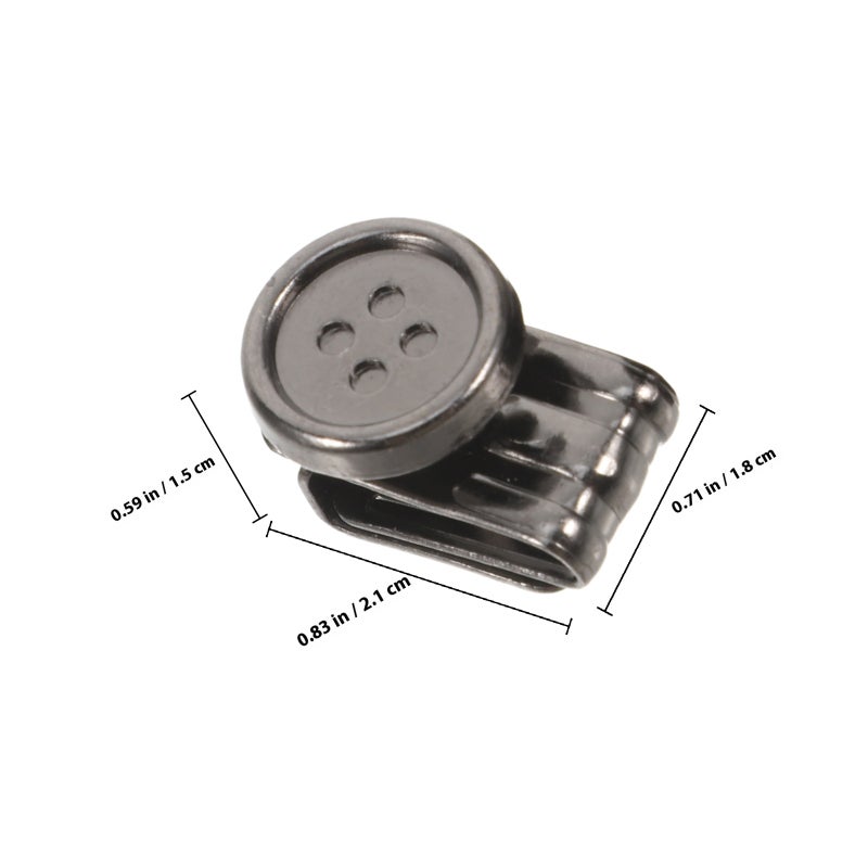 No Sew Button Suspenders with Durable Metal Clips for Pants and Jeans - Image 2