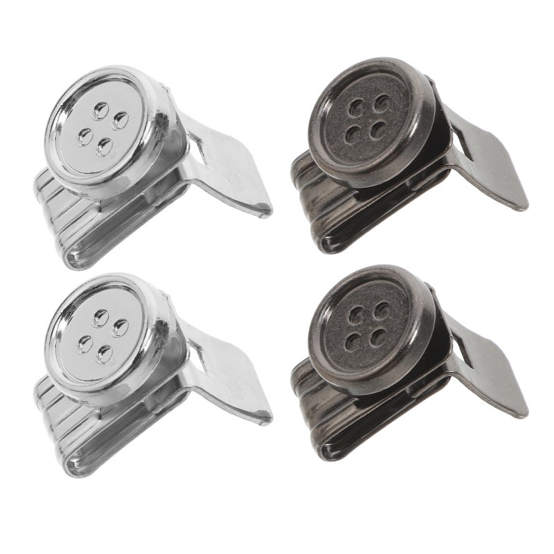 No Sew Button Suspenders with Durable Metal Clips for Pants and Jeans - Image 3