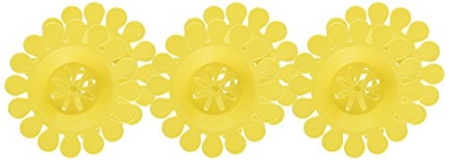 Compac Home مصفاة حوض المطبخ المعطرة برائحة الأقحوان من كومباك - تعطر وتنشط حوضك، ملحقات أساسية لحوض المطبخ، مصفاة تصريف الحوض - جامع، أصفر، برائحة الليمون، 6 قطع، (3 عبوات من 2) - Image 5