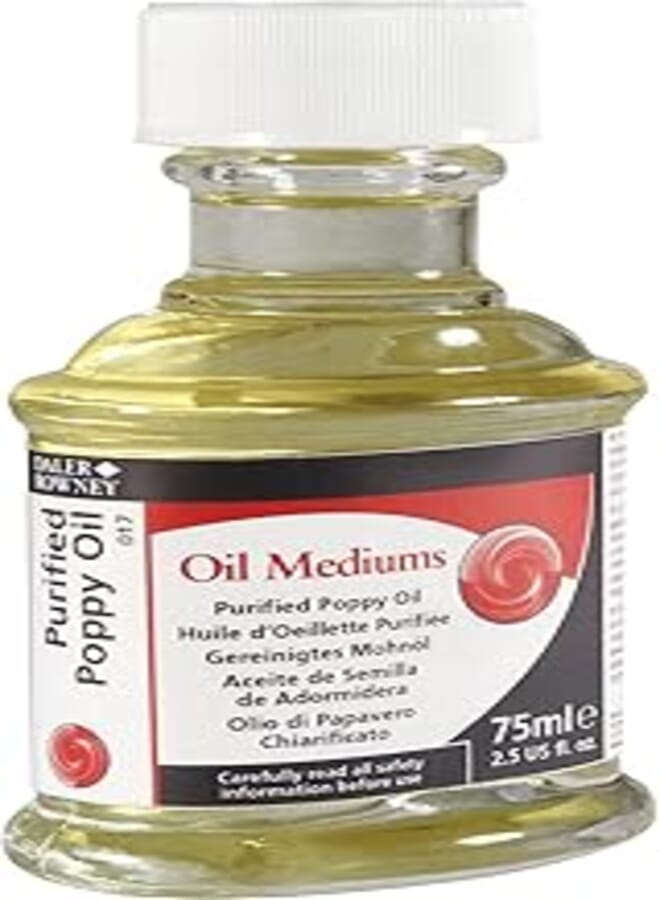 Daler Rowney Daler Rowney 114007017 Purified Poppy Oil Bottle, 75 ml 