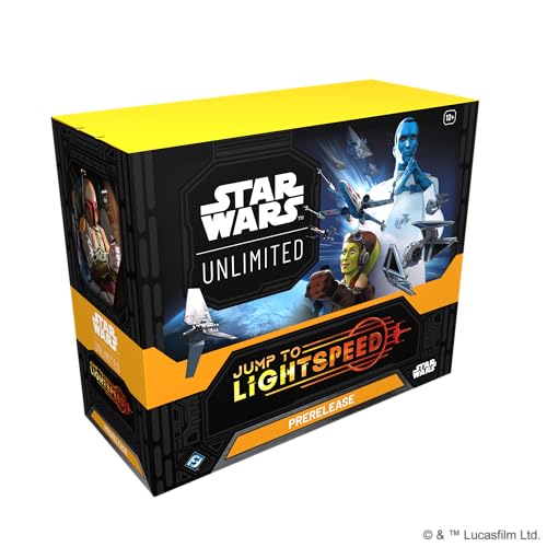 Asmodee صندوق ما قبل الإصدار من أسوداي ستار وورز أنليميتد TCG قفز إلى سرعة الضوء يتضمن 6 حزم تعزيز للأعمار 12 2 لاعبين 20 دقيقة وقت اللعب - Image 1