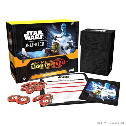 Asmodee صندوق ما قبل الإصدار من أسوداي ستار وورز أنليميتد TCG قفز إلى سرعة الضوء يتضمن 6 حزم تعزيز للأعمار 12 2 لاعبين 20 دقيقة وقت اللعب - Image 5