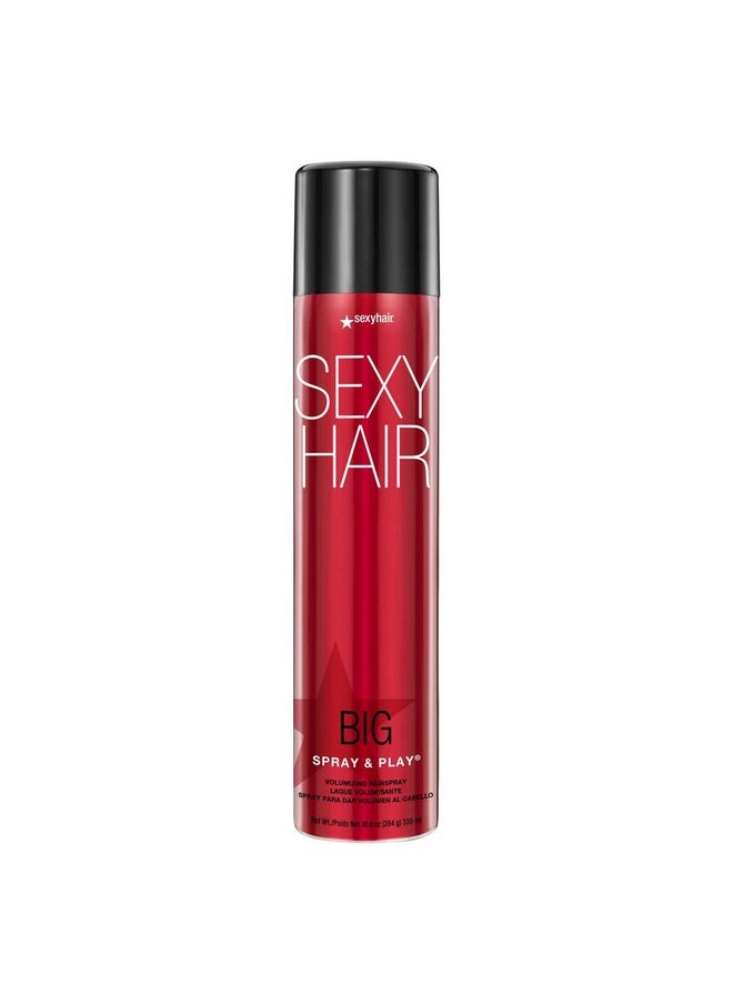 Sexy Hair - Sexyhair Big Spray & Play Volumizing Hairspray 10 Oz Hold And Shine Up To 72 Hour Humidity Resistance All Hair Types - Image 1