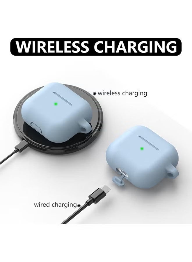 Soft Silicone Protective Case Cover for AirPods Pro  with Cleaner Kit and Keychain - Image 5