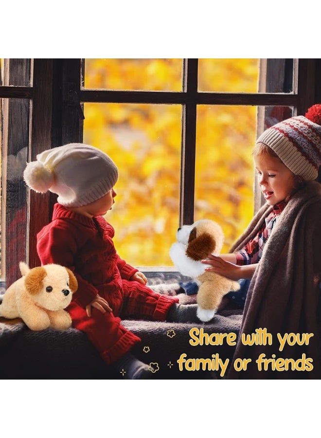 Harrycle 6 Pcs 8 Inch Dog Stuffed Animal Plush Dog Puppy Soft Plush Dog Pillow Toy Fluffy Puppy Set for Kids Girls Dog Theme Party Favor Birthday Baby Room Home Decor (Mixed Color, Mixed Style) - Image 5