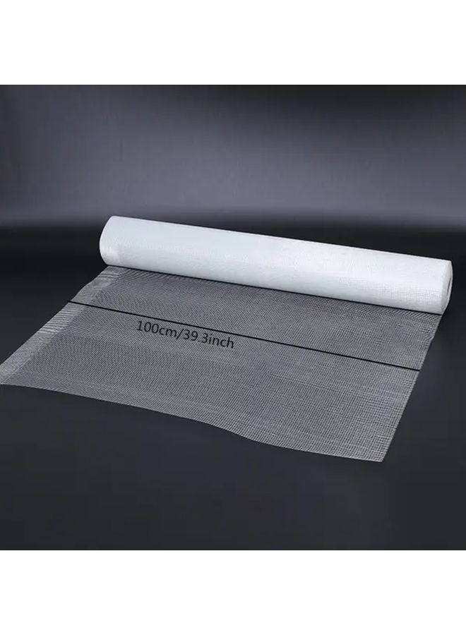 White Fiberglass Mesh Fabric 1m x 6m 160g Crack Resistant Wall Reinforcement Grid - Image 3