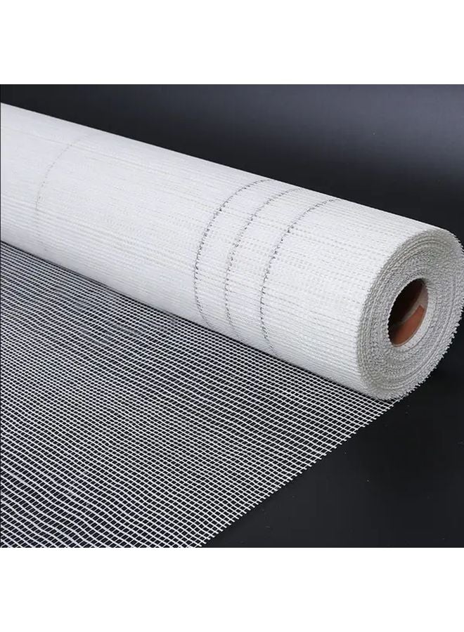 White Fiberglass Mesh Fabric 1m x 6m 160g Crack Resistant Wall Reinforcement Grid - Image 2