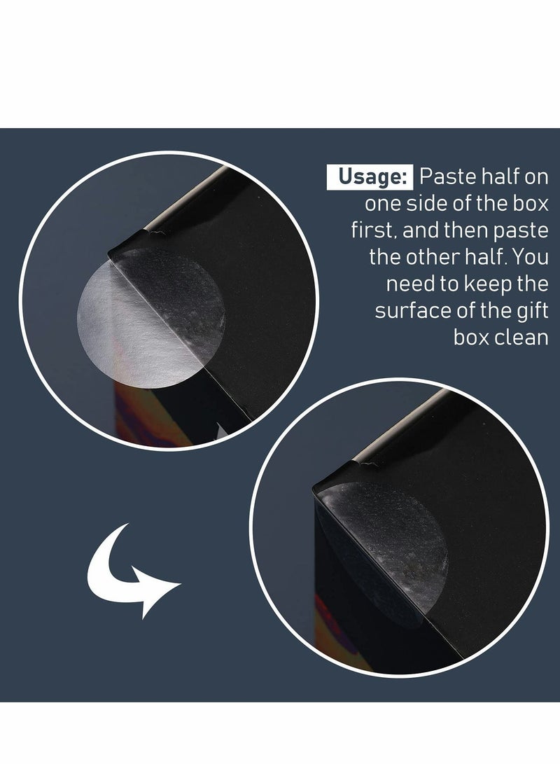 Excefore Retail Package Seals, 1000 Pcs Clear 2.5cm Round Circle Wafer Seal Sticker Labels for Envelopes, Box and Gift Packaging (500 Per Roll) - Image 3