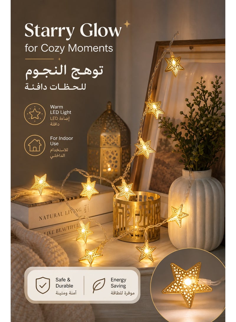 40 Fairy Lights Indoor, Bedroom Twinkle Lights, String Lights Indoor, PVC Waterproof Energy-Saving Eye-Caring Warm Soft Lamp for Ramadan & Festival, Living Room Courtyard, Young People, Mothers, Homestays, Hotels & Cafes, (60CM) - Image 1