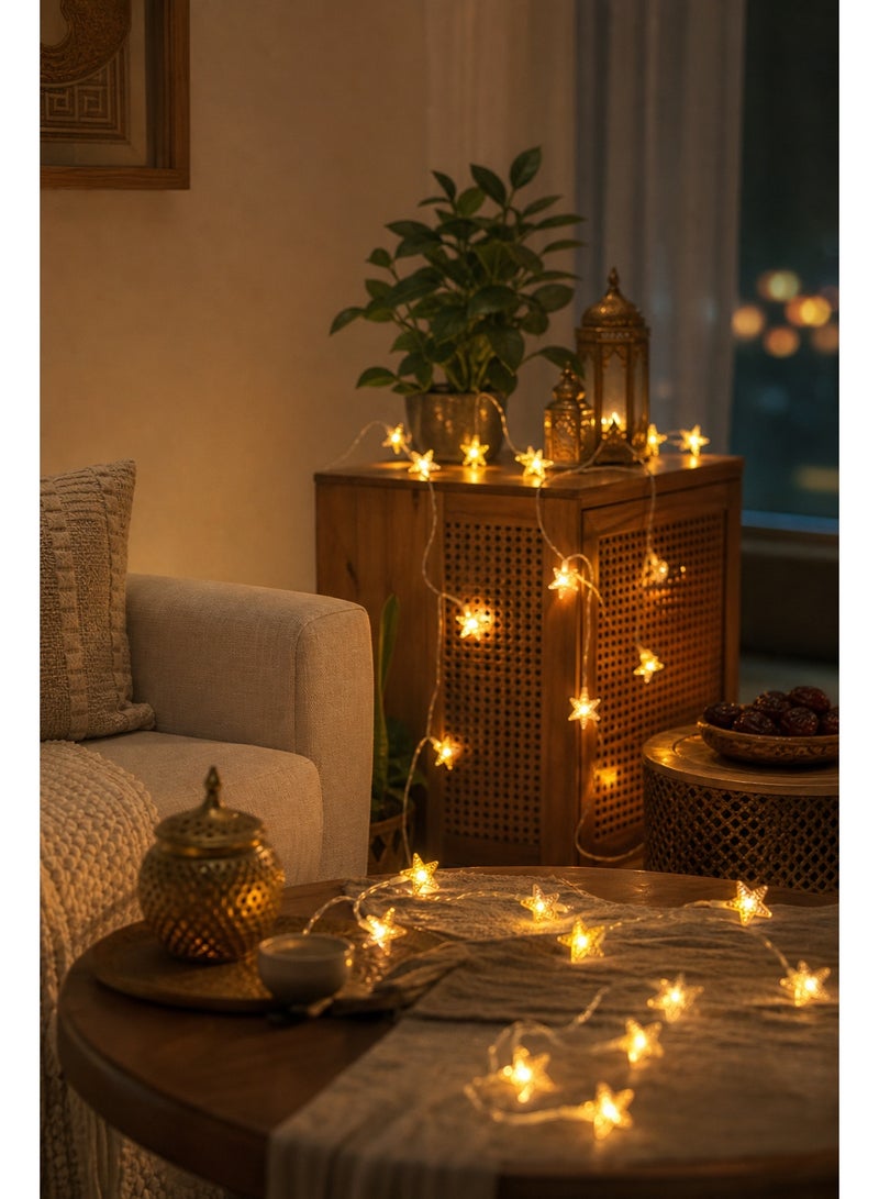 40 Fairy Lights Indoor, Bedroom Twinkle Lights, String Lights Indoor, PVC Waterproof Energy-Saving Eye-Caring Warm Soft Lamp for Ramadan & Festival, Living Room Courtyard, Young People, Mothers, Homestays, Hotels & Cafes, (60CM) - Image 3
