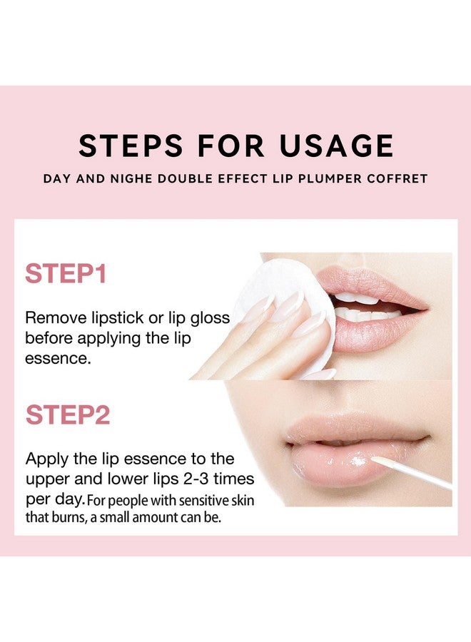 KISSIO KISSIO Lip Plumper Set,Natural Lip Plumper,Lip Care, Lip Plumper Gloss,Lip Moisturizing Beautiful,Day Ues And Night Ues Set(2PCS) - Image 5
