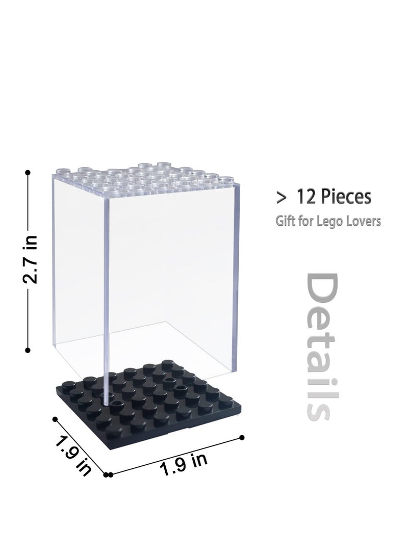 Excefore 12 PCS Minifigures Display Case, Acrylic Display Case, Action Figure Toys Storage for Lego Minifigure, Suitable for Kids and Adults Toys and Collectibles - Image 2