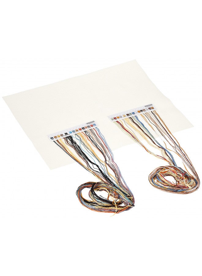 Dimensions 'Feasting Frenzy' Birds Counted Cross Stitch Kit, 18 Count Ivory Aida, 10'' x 14'' - Image 2