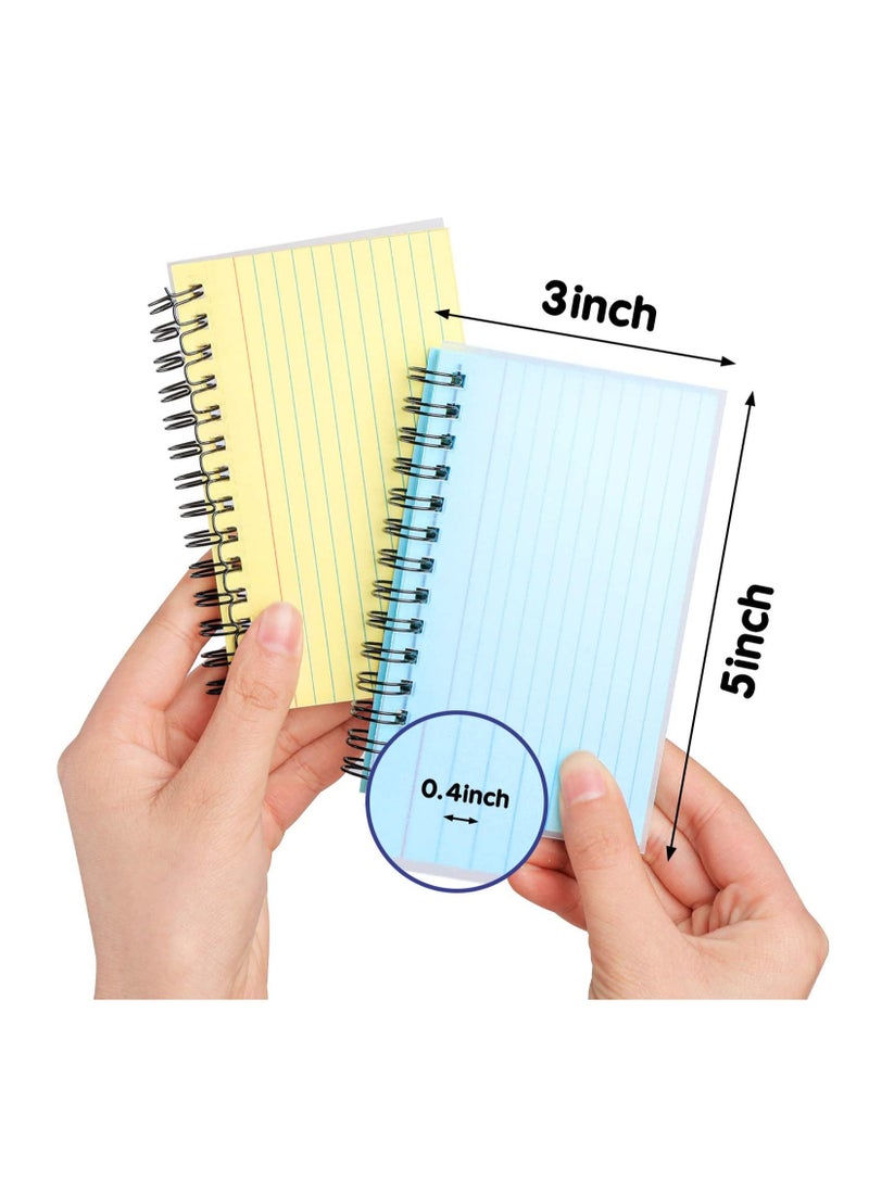 Generic - 8 Packs Multicolor Index Cards 3x5 Inches Ruled Index Cards Spiral Note Taking Paper - Image 1